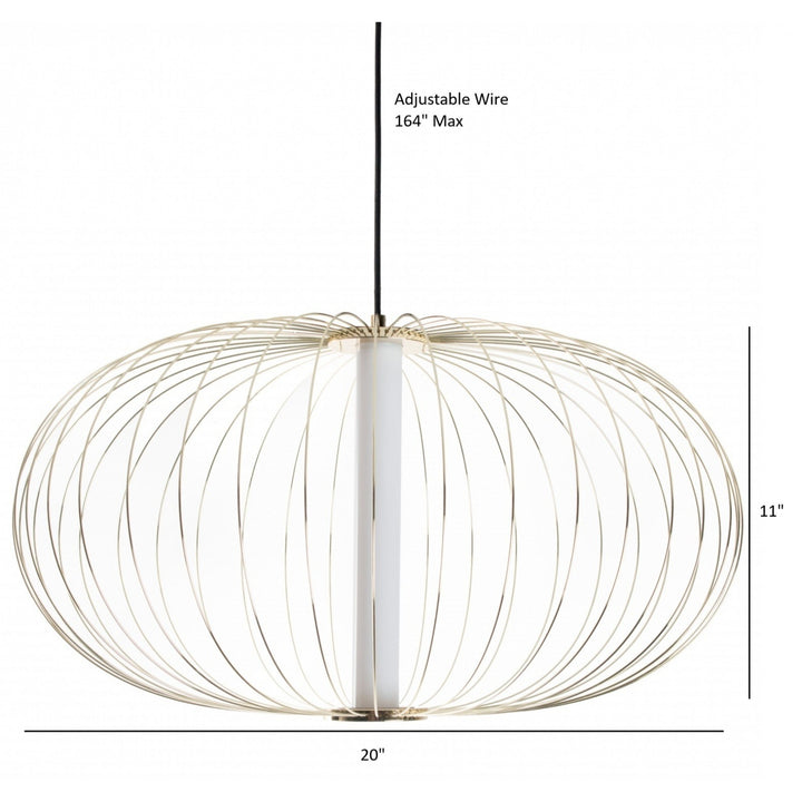 Delano Oval LED Pendant by Avenue Lighting - view 7