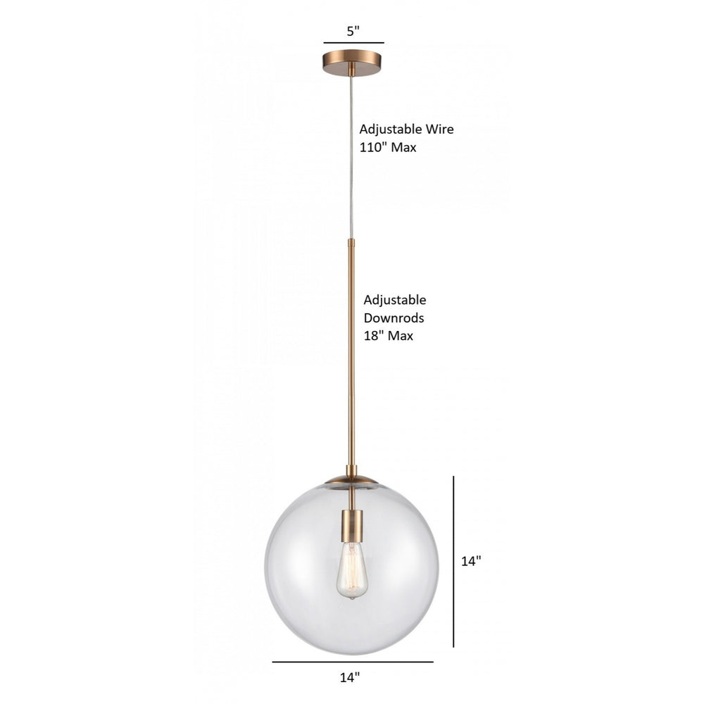 Delilah Glass Globe Pendant by Avenue Lighting - view 2