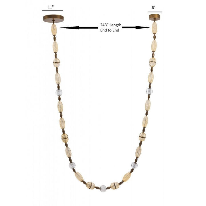 Dubai Glass Strand LED Pendant by Avenue Lighting - view 4
