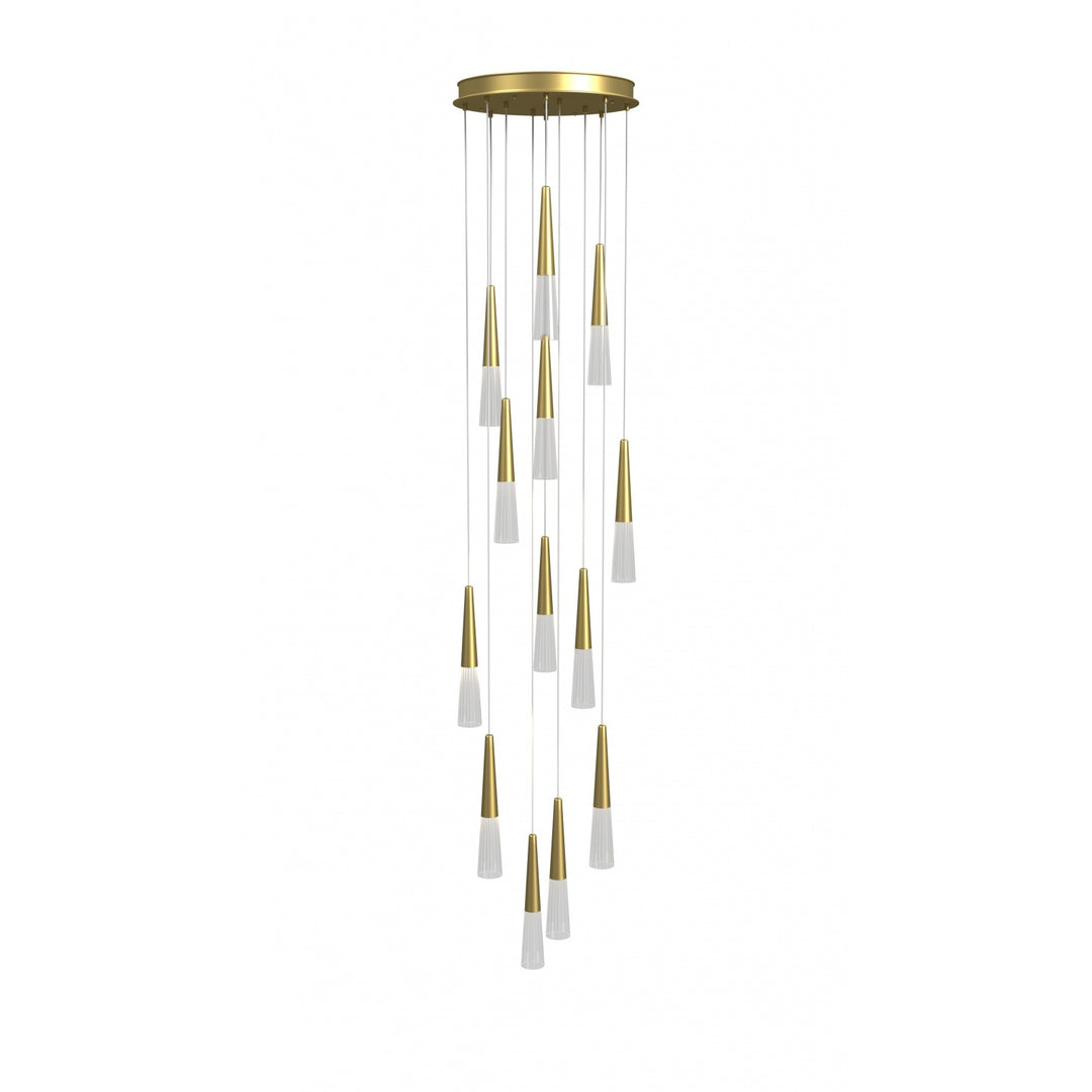 Encino Cone Shape Chandelier by Avenue Lighting - view 6