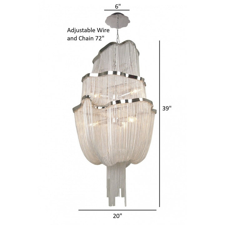 Mulholland Dr. Steel Chain Pendant by Avenue Lighting - view 5
