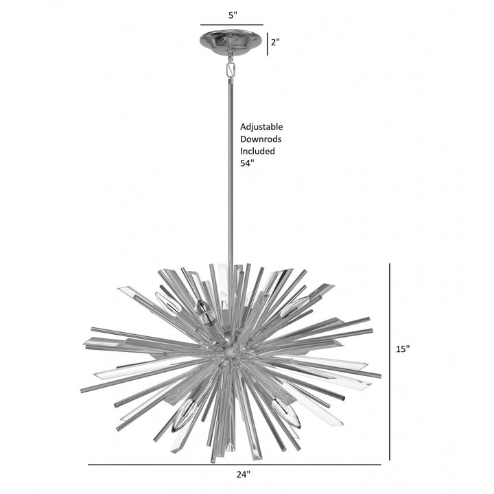 Palisades Sputnik Chandelier by Avenue Lighting - view 14