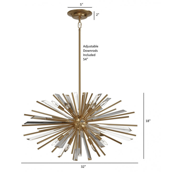 Palisades Sputnik Chandelier by Avenue Lighting - view 20