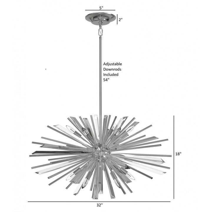 Palisades Sputnik Chandelier by Avenue Lighting - view 30