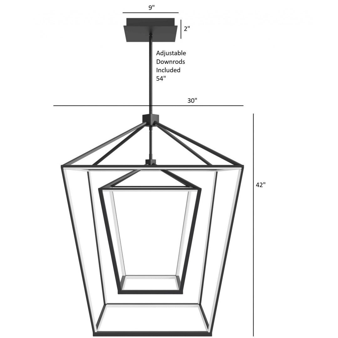 Park Ave. Double Carriage LED Pendant by Avenue Lighting - view 4