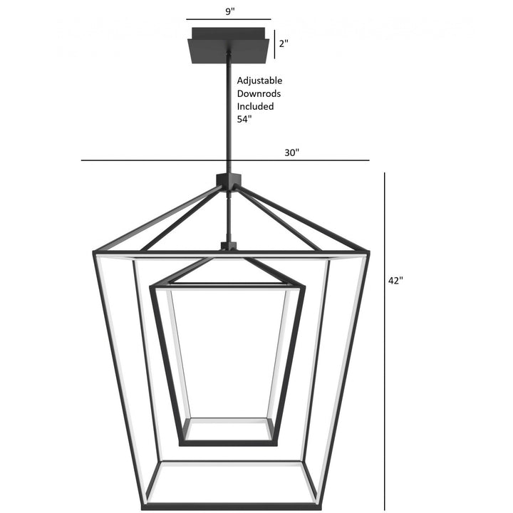 Park Ave. Double Carriage LED Pendant by Avenue Lighting - view 4