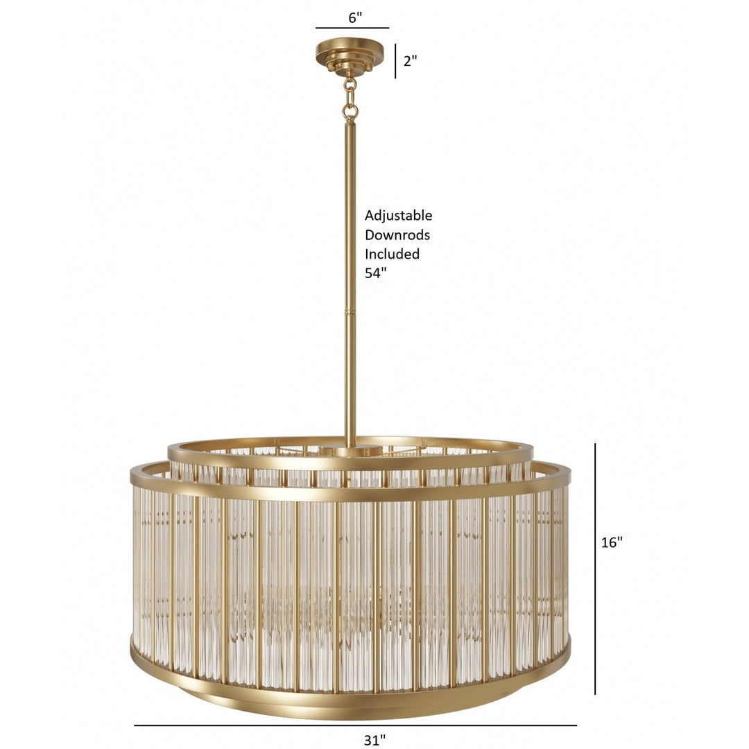 Waldorf Round Chandelier by Avenue Lighting - view 4