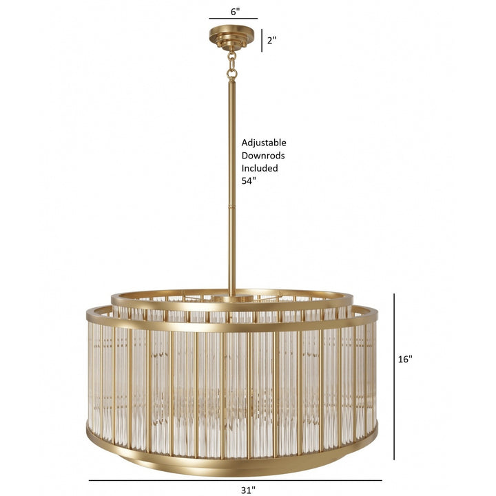 Waldorf Round Chandelier by Avenue Lighting - view 4
