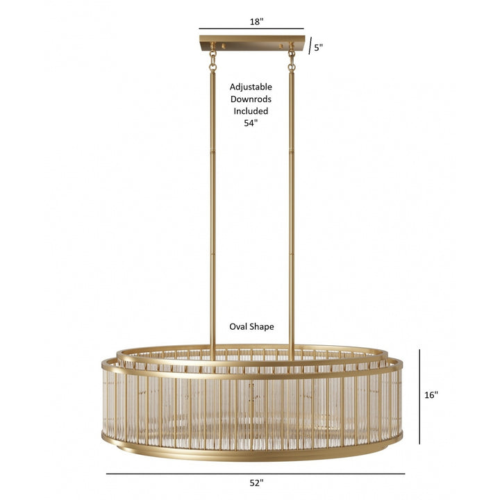 Waldorf Oval Chandelier by Avenue Lighting - view 5
