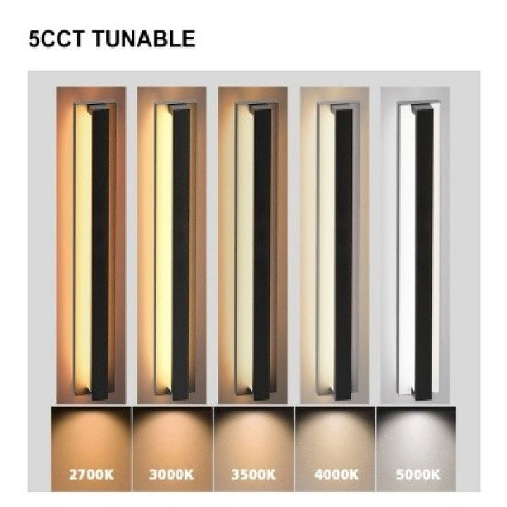 Avenue Outdoor 5-CCT Rectangular LED Wall Sconce by Avenue Lighting - view 3
