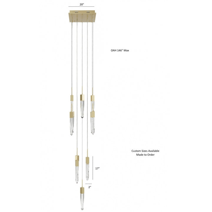 The Original Aspen Sputnik Chandelier by Avenue Lighting - view 4