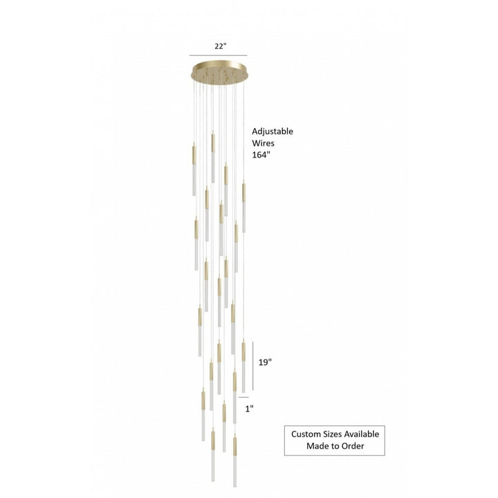 Main Street LED Chandelier by Avenue Lighting - view 4