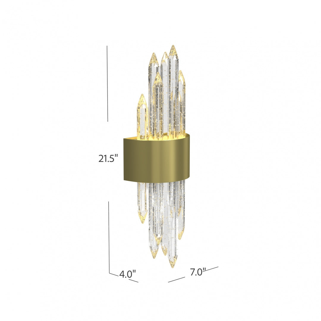 The Original Aspen Bubbled Crystal Rods LED Wall Sconce by Avenue Lighting - view 5