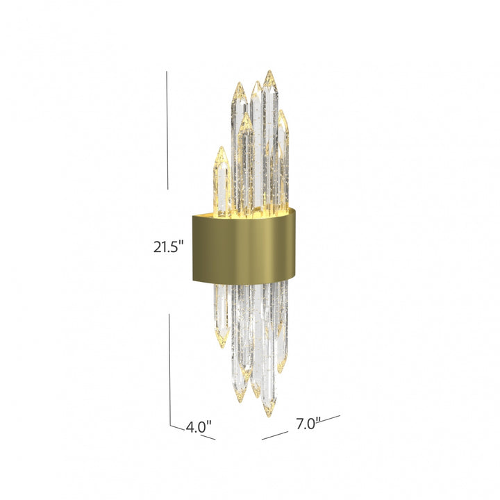 The Original Aspen Bubbled Crystal Rods LED Wall Sconce by Avenue Lighting - view 5