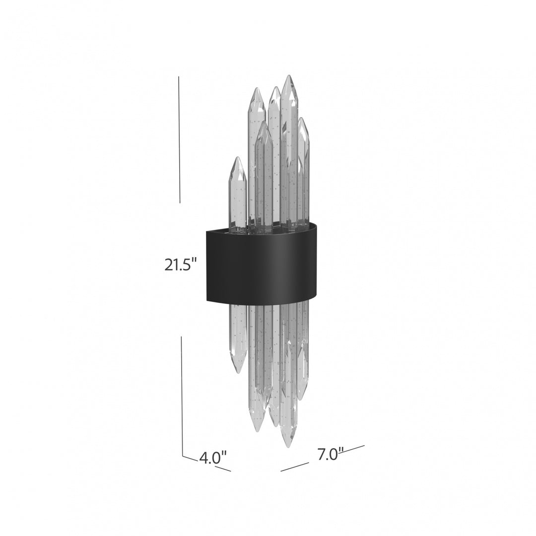 The Original Aspen Bubbled Crystal Rods LED Wall Sconce by Avenue Lighting - view 10