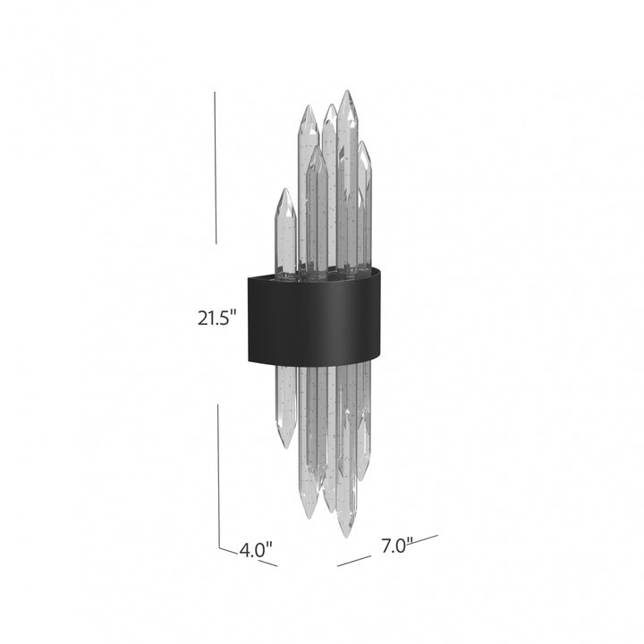 The Original Aspen Bubbled Crystal Rods LED Wall Sconce by Avenue Lighting - view 20