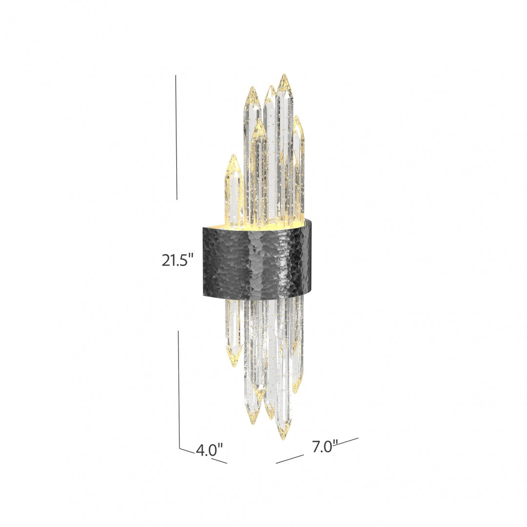 The Original Aspen Bubbled Crystal Rods LED Wall Sconce by Avenue Lighting - view 25
