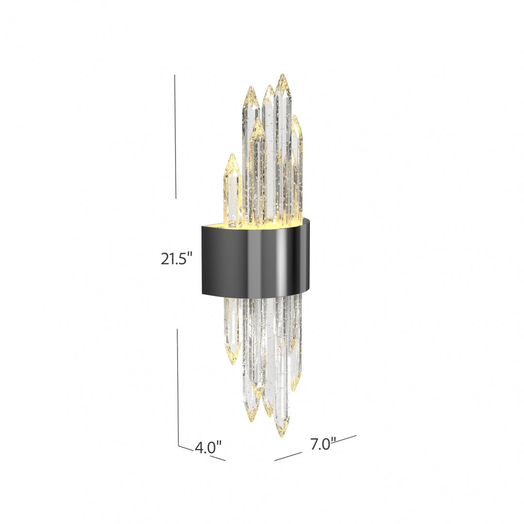 The Original Aspen Bubbled Crystal Rods LED Wall Sconce by Avenue Lighting - view 30