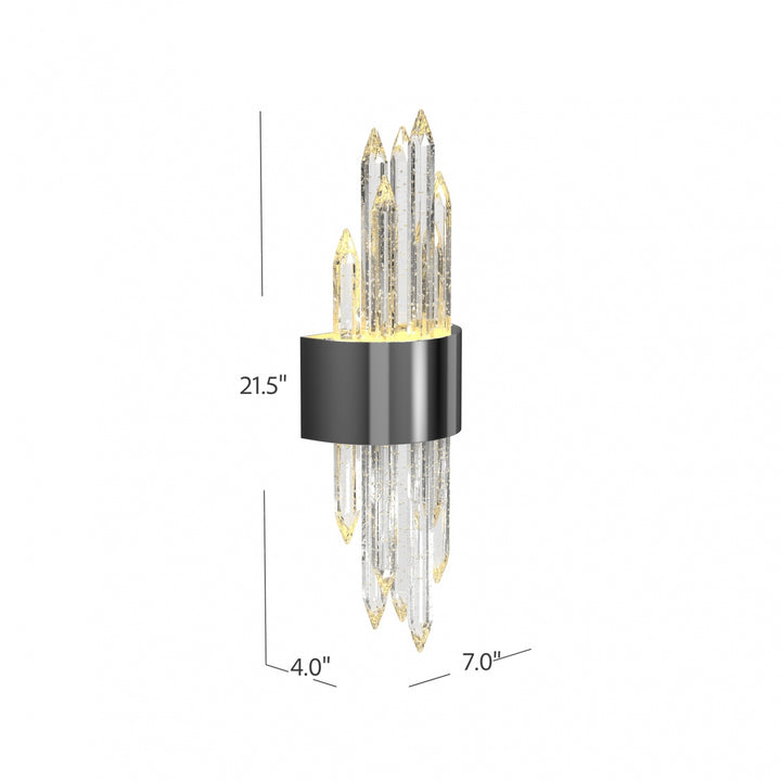 The Original Aspen Bubbled Crystal Rods LED Wall Sconce by Avenue Lighting - view 30