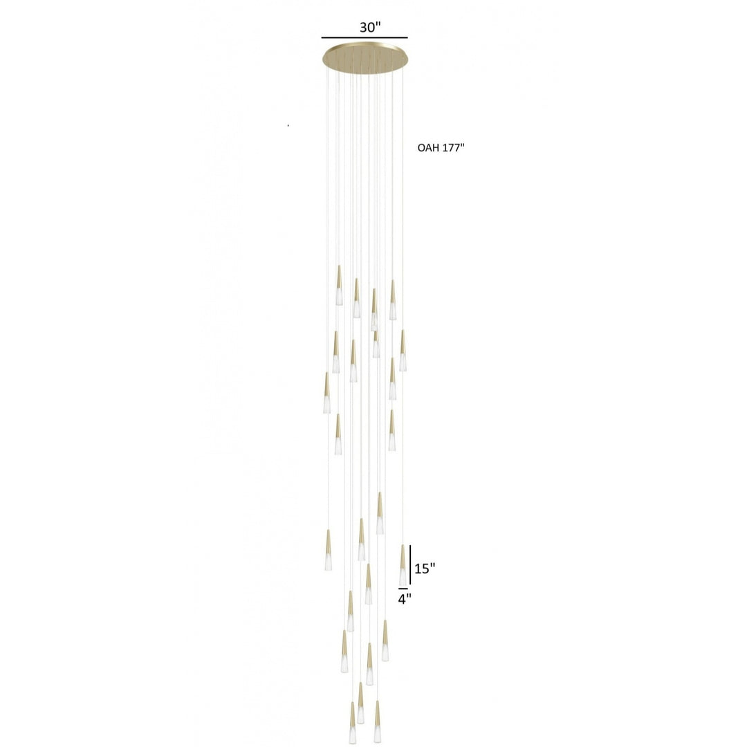 Encino Cone Shape Chandelier by Avenue Lighting - view 18