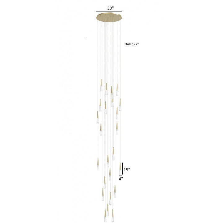 Encino Cone Shape Chandelier by Avenue Lighting - view 18