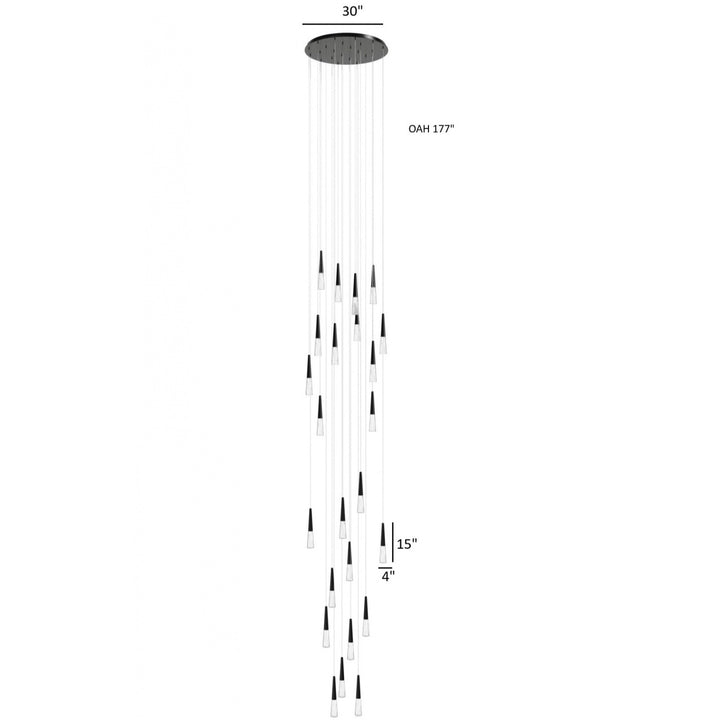 Encino Cone Shape Chandelier by Avenue Lighting - view 24