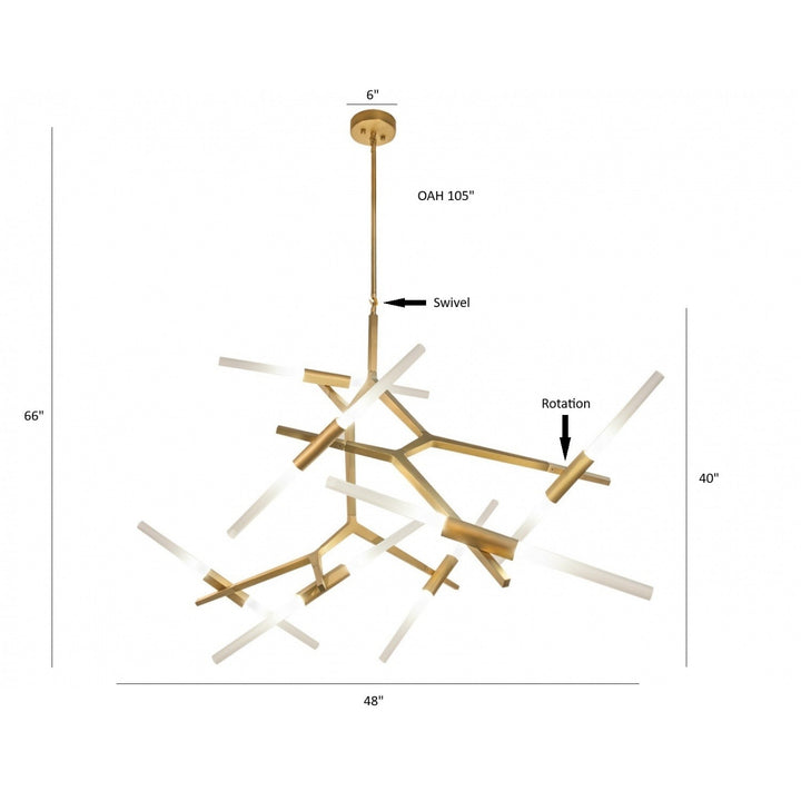San Vicente Geometric Chandelier by Avenue Lighting - view 16