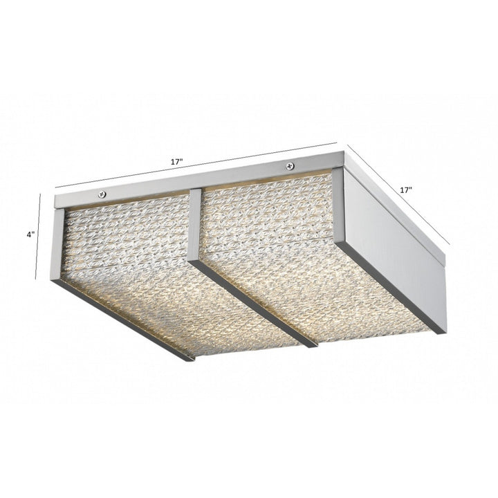 Cermack St. 17"W Square LED Flush Mount