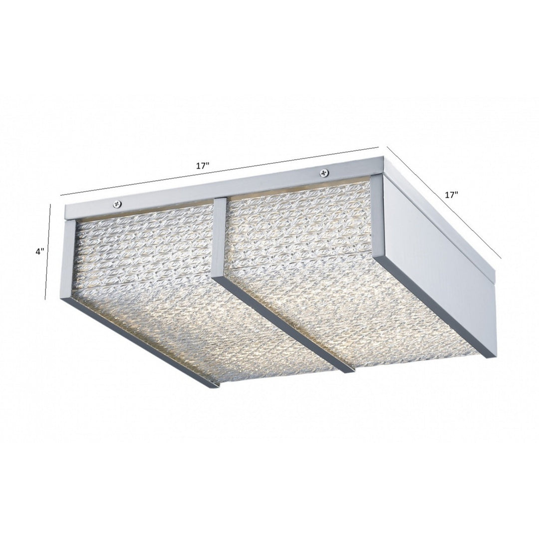 Cermack St. 17"W Square LED Flush Mount