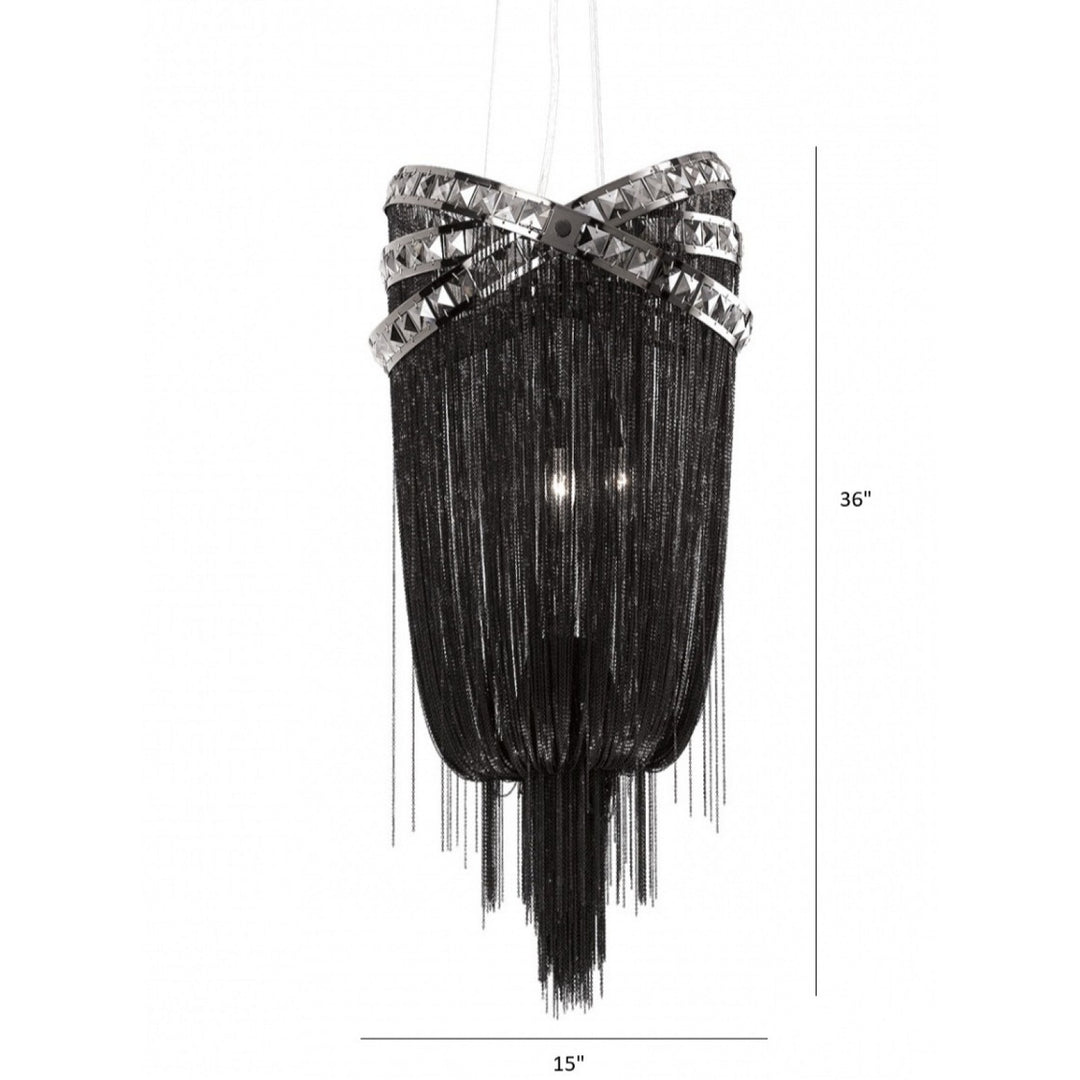Wilshire Blvd. Jewelry Chain Chandelier by Avenue Lighting - view 5