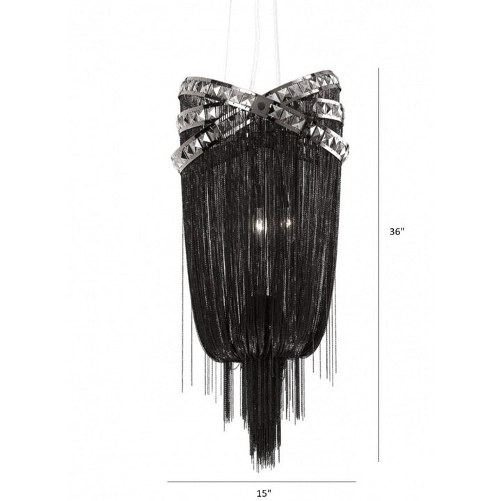 Wilshire Blvd. Jewelry Chain Chandelier by Avenue Lighting - view 5