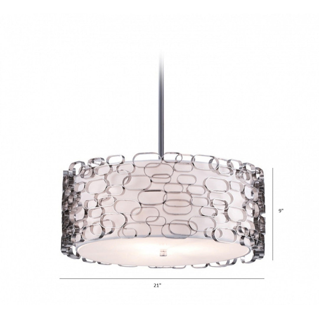 Ventura Blvd. Chain-Link Drum Pendant by Avenue Lighting - view 5
