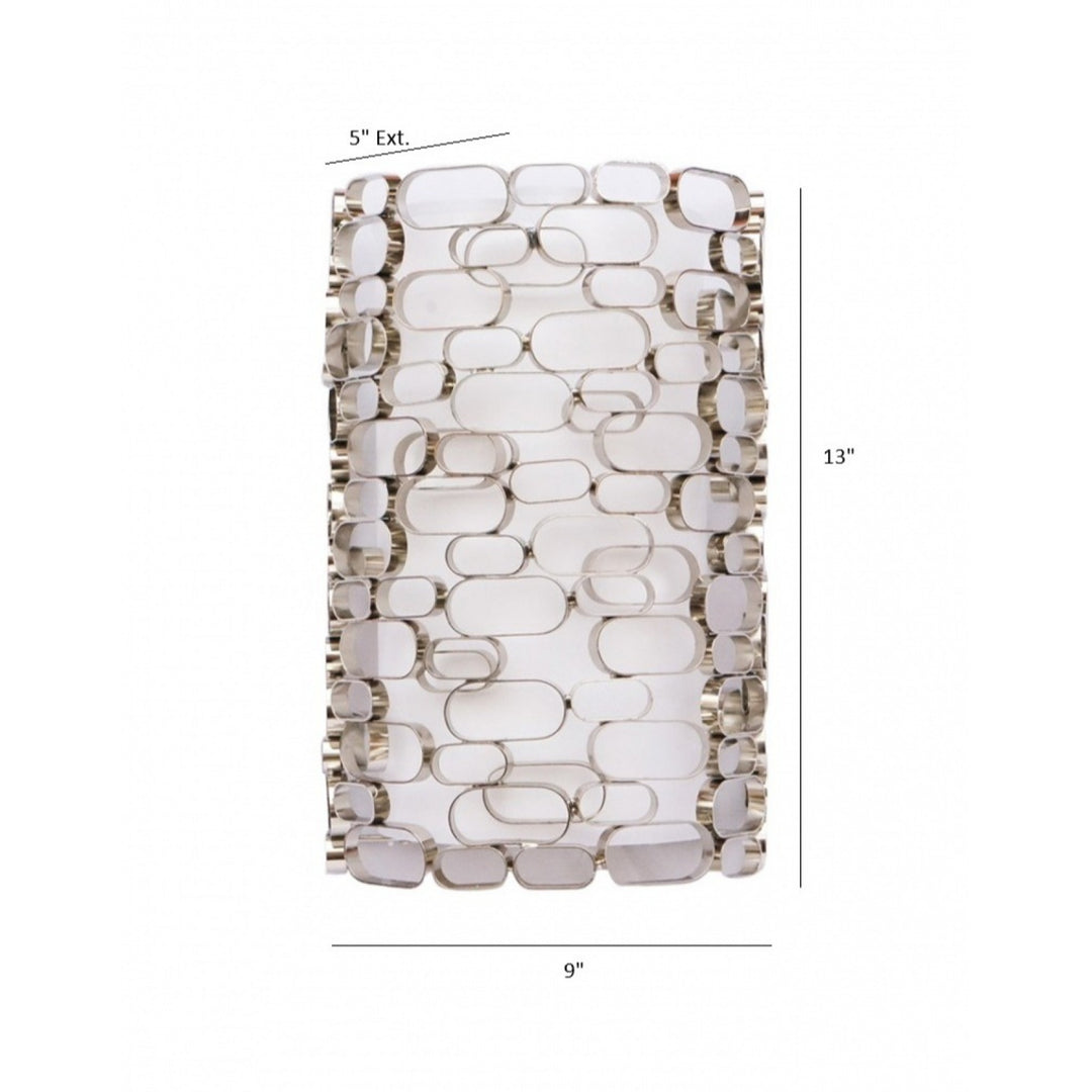 Ventura Blvd. Chain-Link Wall Sconce by Avenue Lighting - view 4