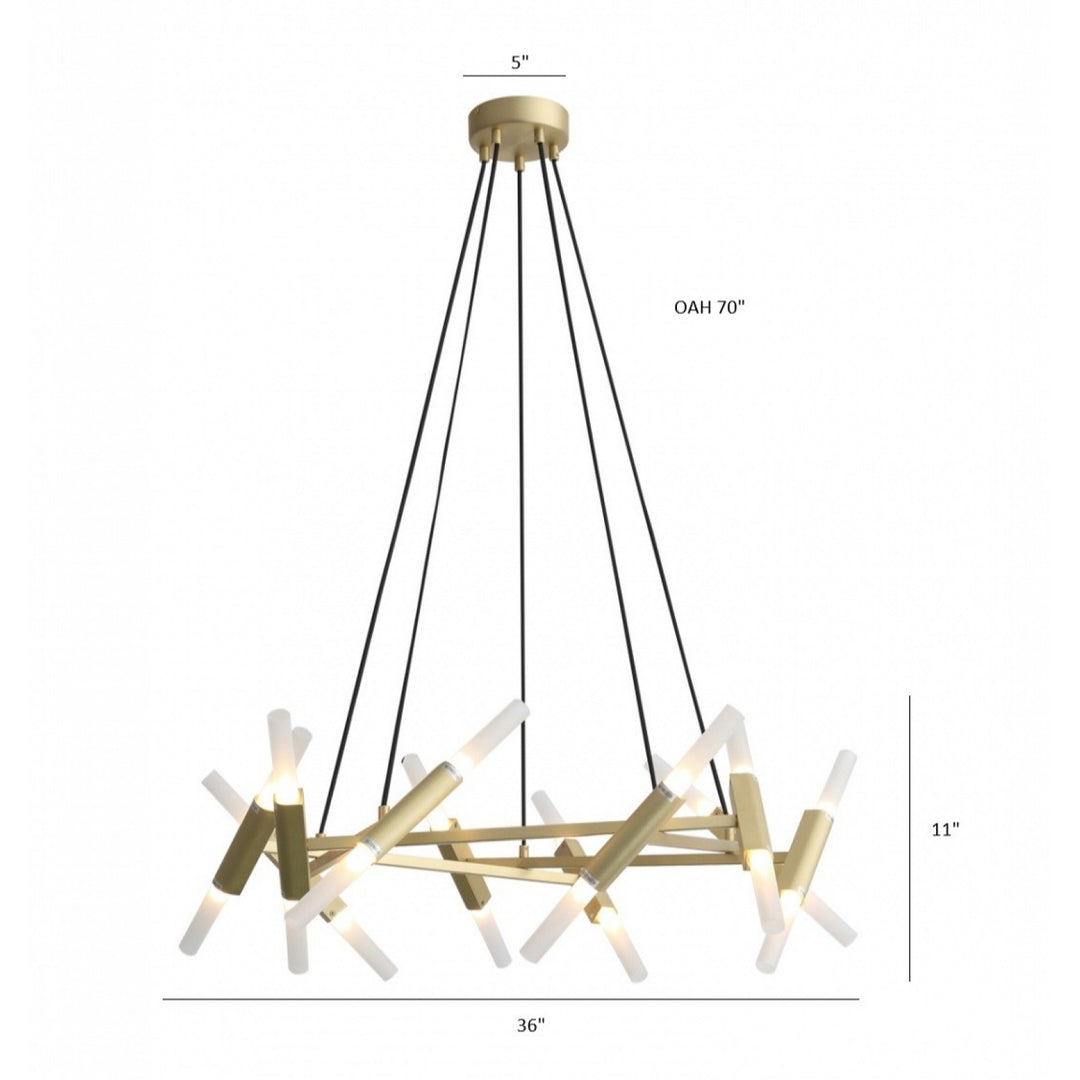 Manhattan Ave. Square Chandelier by Avenue Lighting - view 4
