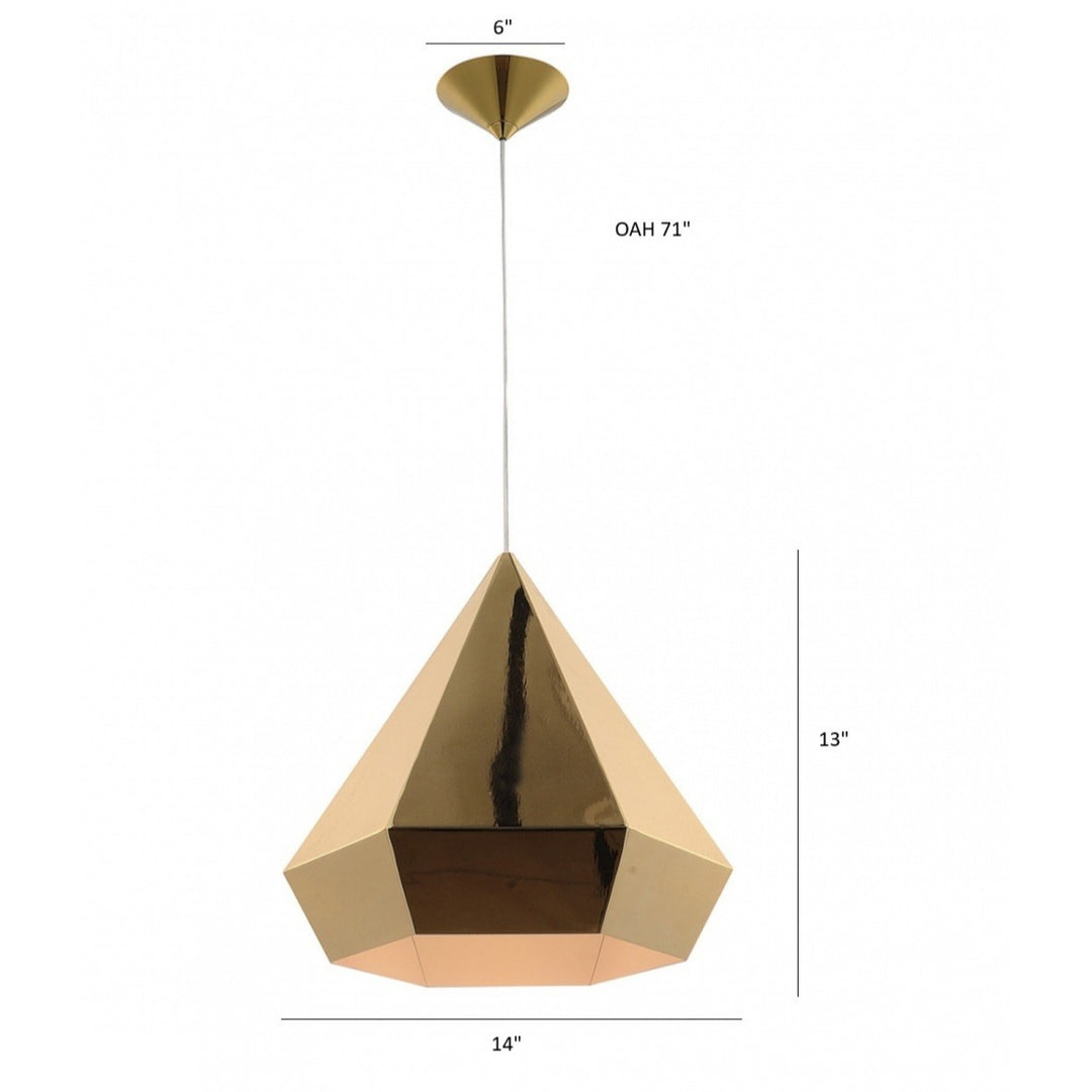 Doheny Geometric Gemstone Shape Pendant by Avenue Lighting - view 14