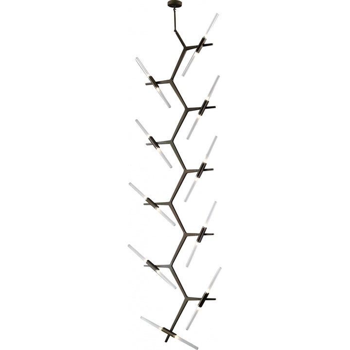 San Vicente Geometric Chandelier in Dark Bronze by Avenue Lighting