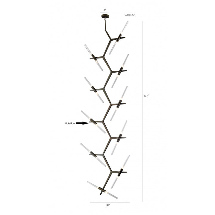 San Vicente Geometric Chandelier by Avenue Lighting - view 38