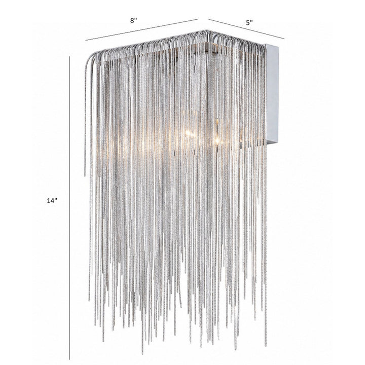 Fountain Ave. Jewelry Chain Wall Sconce by Avenue Lighting - view 5