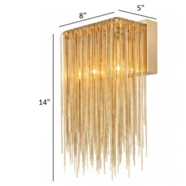 Fountain Ave. Jewelry Chain Wall Sconce by Avenue Lighting - view 12