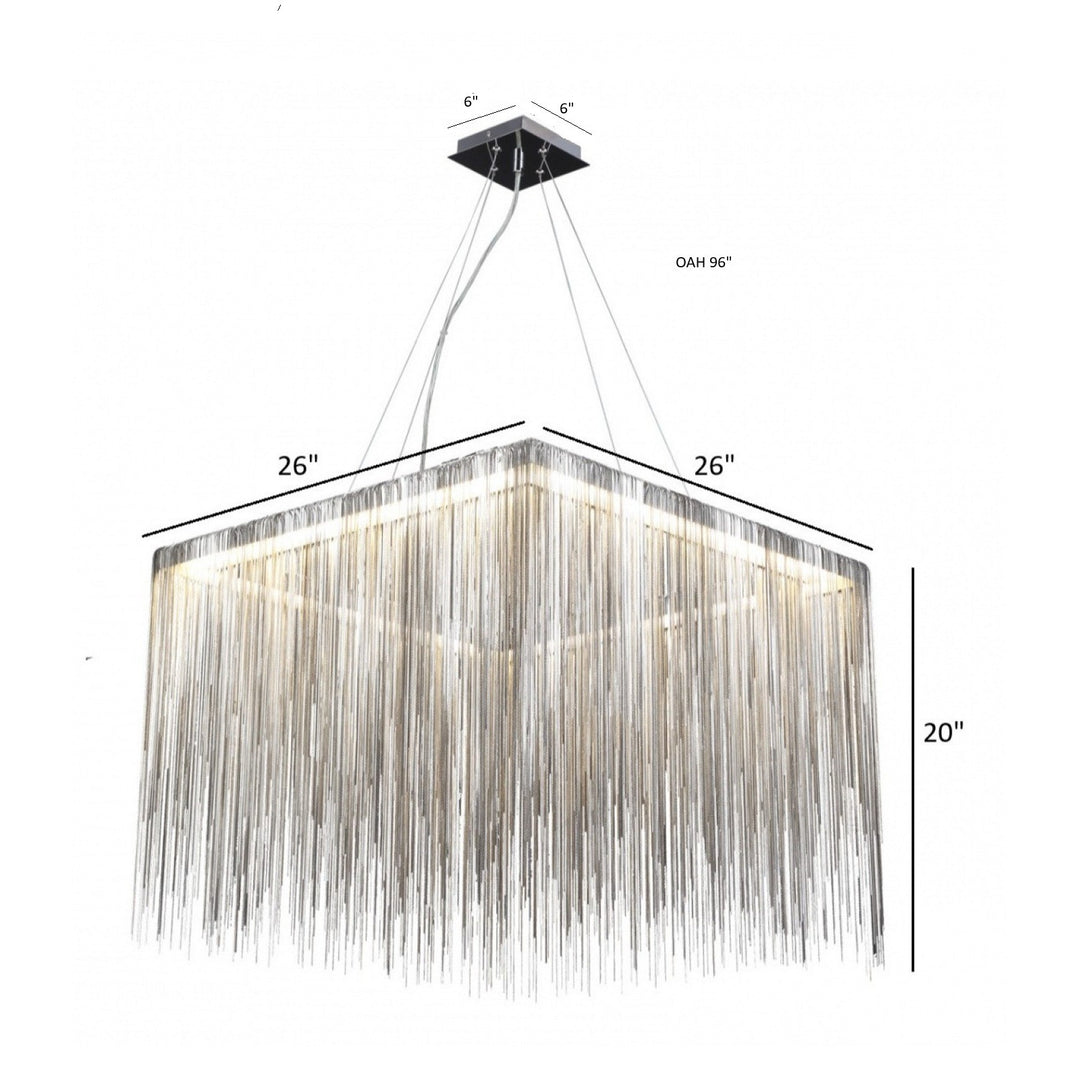 Fountain Ave. Square LED Chandelier by Avenue Lighting - view 5