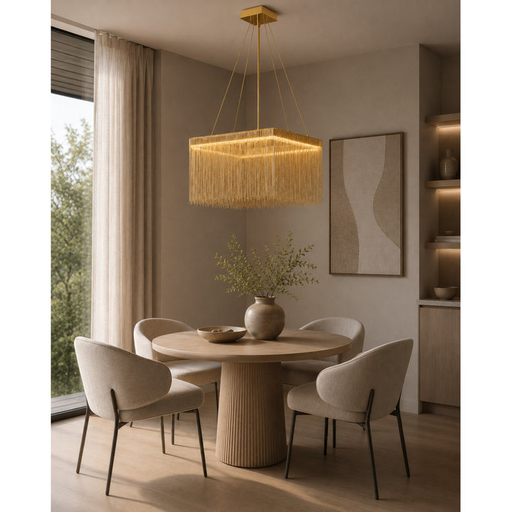 Fountain Ave. Square LED Chandelier by Avenue Lighting - view 9