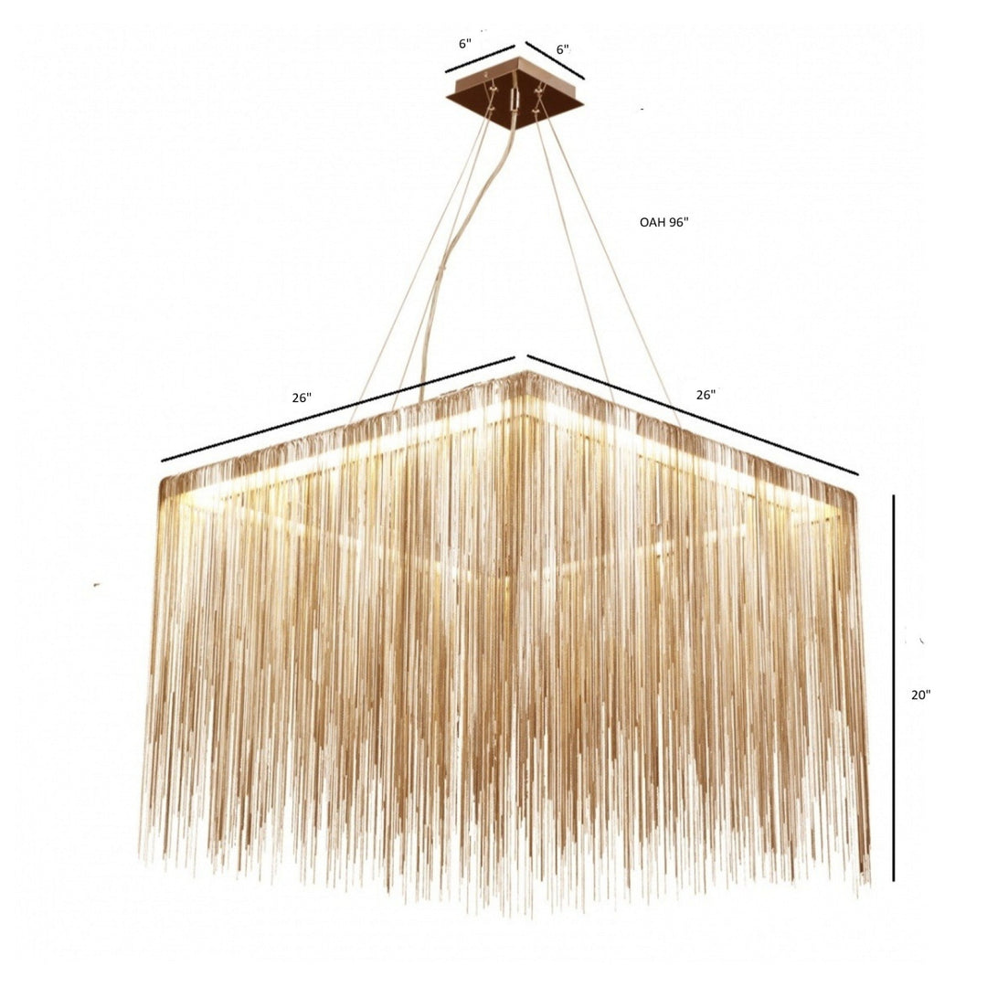Fountain Ave. Square LED Chandelier by Avenue Lighting - view 12