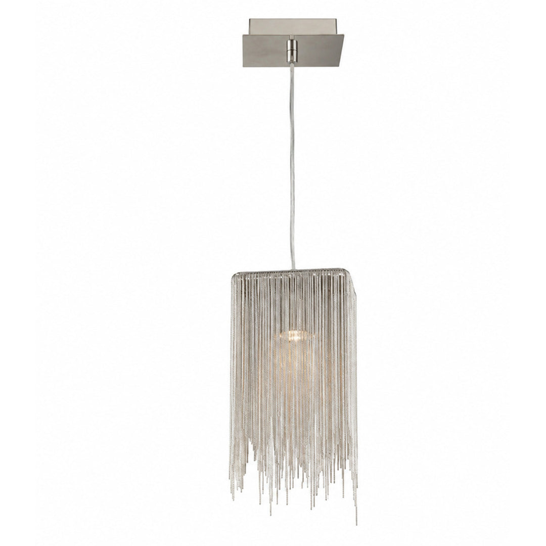 Fountain Ave. Square Pendant in Chrome by Avenue Lighting