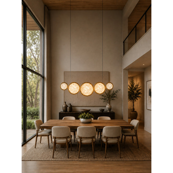 Bottega 5-Ring LED Chandelier by Avenue Lighting - view 3