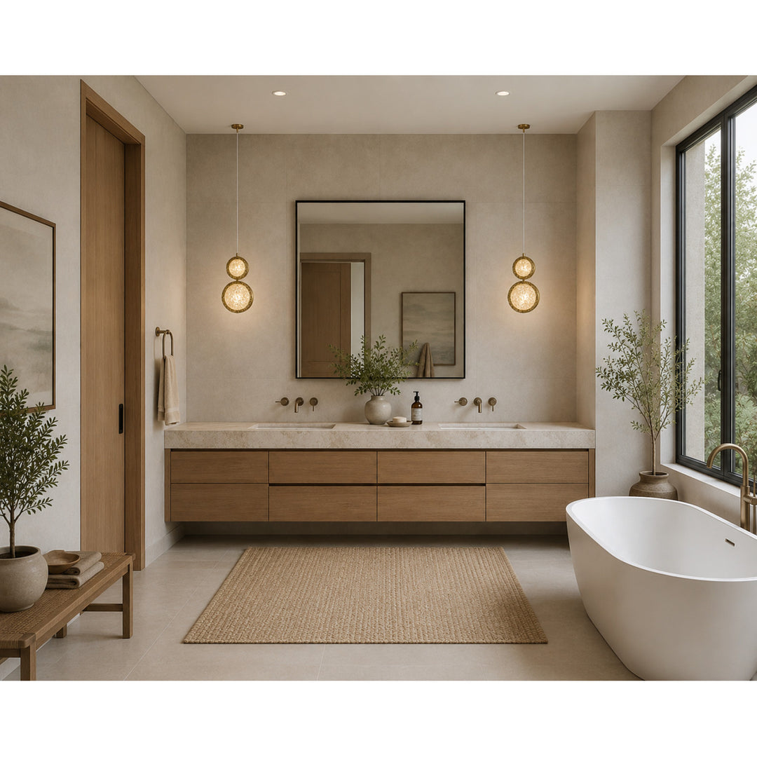 Bottega 2-Ring LED Chandelier by Avenue Lighting - view 4