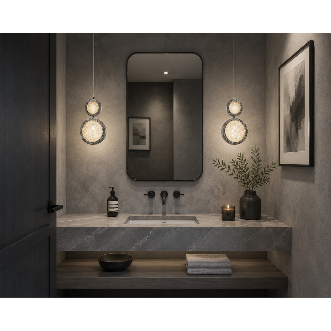 Bottega 2-Ring LED Chandelier by Avenue Lighting - view 9