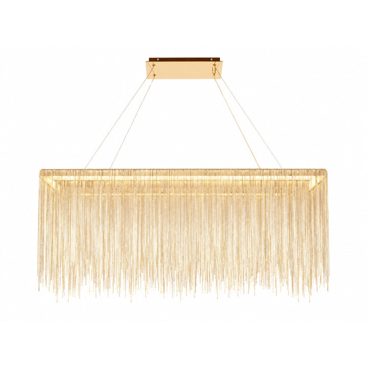 Fountain Ave. Linear LED Chandelier in Gold by Avenue Lighting