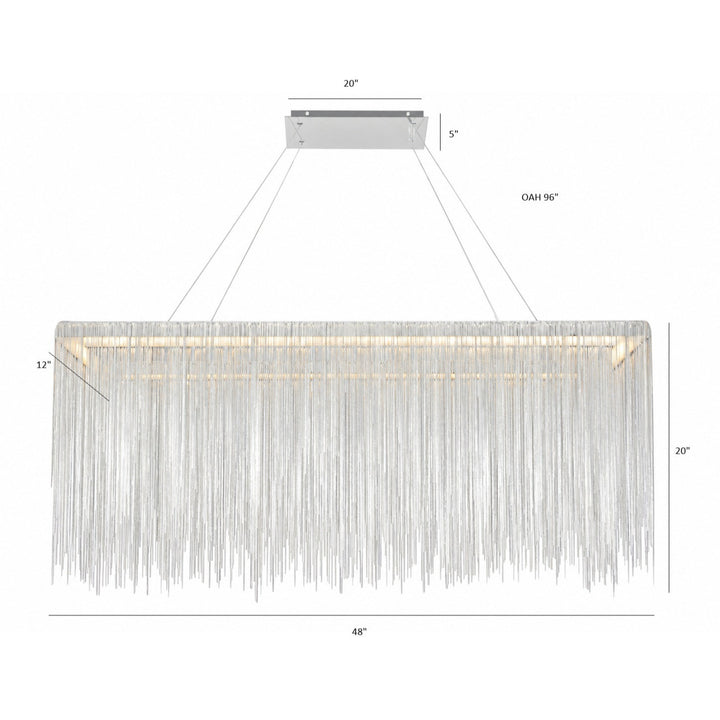 Fountain Ave. Linear LED Chandelier by Avenue Lighting - view 5