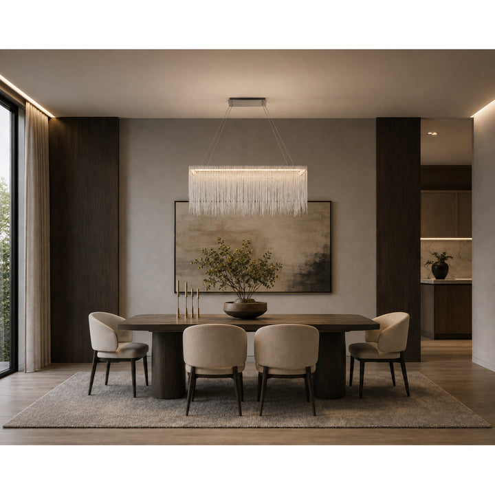 Fountain Ave. Linear LED Chandelier by Avenue Lighting - view 4