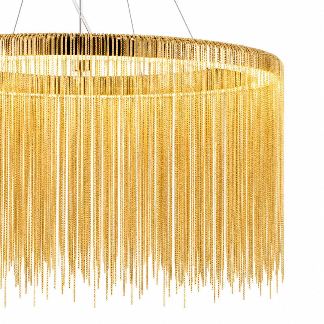 Fountain Ave. Drum Shape LED Pendant by Avenue Lighting - view 7